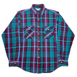 (vintage) 1980'S～ MADE IN USA FIVE BROTHER PLAID PATTERN HEAVY FLANNEL SHIRT