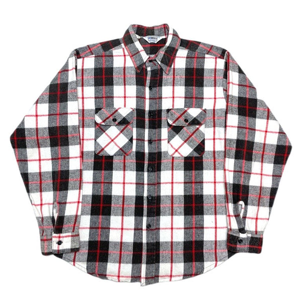 (VINTAGE) 1980'S～ MADE IN USA FIVE BROTHER PLAID PATTERN HEAVY FLANNEL SHIRT