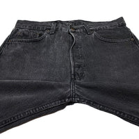 (VINTAGE) 1992 MADE IN USA Levi's 501 OVER DYED BLACK DENIM PANTS