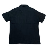 (designers) 1990'S～ MADE IN HONG KONG ARMANI EXCHANGE LINEN 100% LOOP COLLAR SHORT SLEEVE BOX SHIRT