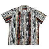 (designers) 1990'S～ MADE IN JAPAN JUN MEN TOTAL PATTERN PRINT LOOP COLLAR SHORT SLEEVE BOX SHIRT