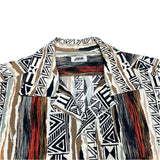 (designers) 1990'S～ MADE IN JAPAN JUN MEN TOTAL PATTERN PRINT LOOP COLLAR SHORT SLEEVE BOX SHIRT
