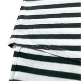 (designers) UNUSED DIAGONAL HEM CUT DESIGN STRIPED T-SHIRT