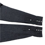 (vintage) 1990'S～ WRANGLER YARN DYED BLACK DENIM WESTERN SHIRT
