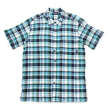 (vintage) 2013 PATAGONIA PLAID PATTERN SHORT SLEEVE BOX SHIRT SP12