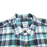 (vintage) 2013 PATAGONIA PLAID PATTERN SHORT SLEEVE BOX SHIRT SP12