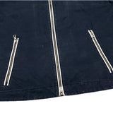 (DESIGNERS) ARMANI EXCHANGE LINED DESIGN COTTON SINGLE BREASTED BIKER JACKET