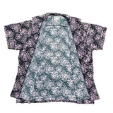 (vintage) 1980'S～ Pearl Harbor SPIRAL PATTERN TOTAL PATTERN PRINT RAYON LOOP COLLAR SHORT SLEEVE BOX SHIRT