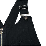 (DESIGNERS) MADE IN JAPAN FACETASM LINEN 100% OVER ALL STYLE VEST WITH CINCH BUCKLE