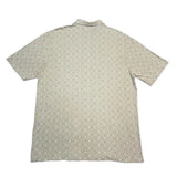 (vintage) 1990'S～ OLD STUSSY NAVY TAG LOGO ALL OVER PRINT SHORT SLEEVE POLO SHIRT