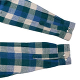 (VINTAGE) 1990'S～ FIVE BROTHER BLOCK CHECKERED HEAVY FLANNEL SHIRT