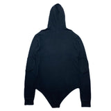(DESIGNERS) MADE IN ITALY RICK OWENS X CHAMPION LEOTARD STYLE PULLOVER HOODIE SWEAT SHIRT