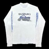 (BORO) 1984 SUZUKI LONG SLEEVE T-SHIRT WITH SLEEVE PRINT