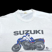 (BORO) 1984 SUZUKI LONG SLEEVE T-SHIRT WITH SLEEVE PRINT