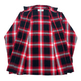 (designers) MADE IN JAPAN UNUSED SHADOW PLAID 2WAY DESIGN LOOP COLLAR BOX SHIRT