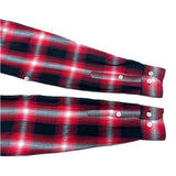 (designers) MADE IN JAPAN UNUSED SHADOW PLAID 2WAY DESIGN LOOP COLLAR BOX SHIRT