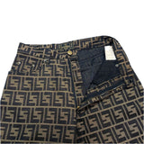 (designers) 1980'S～ MADE IN ITALY FENDI ZUCCA PATTERN 5 POCKET PANTS