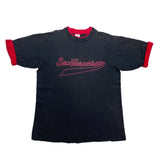 (t-shirt) 1993 MADE IN USA SAN FRANCISCO PRINT SLEEVE REVERSIBLE STYLE T-SHIRT