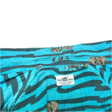 (vintage) 1980'S～ MADE IN ITALY Henley Cotton's STRIPED X ELEPHANT ALL OVER PRINT SHORT SLEEVE SHIRT