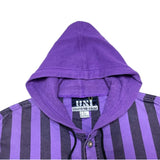 (VINTAGE) 1990'S～ UNIFORM CODE STRIPED PATTERN SWEAT HOODED SHIRT