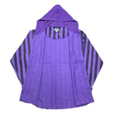 (VINTAGE) 1990'S～ UNIFORM CODE STRIPED PATTERN SWEAT HOODED SHIRT