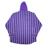 (VINTAGE) 1990'S～ UNIFORM CODE STRIPED PATTERN SWEAT HOODED SHIRT