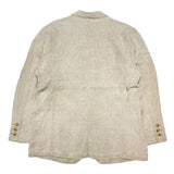 (VINTAGE) 1980'S～ Calvin Klein LINEN 100% 1 BUTTON BLAZER JACKET