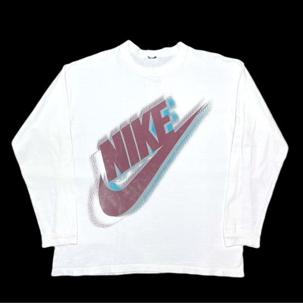 (VINTAGE) 1990'S～ NIKE BIG LOGO PRINTED LONG SLEEVE T-SHIRT