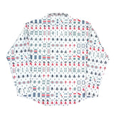 (UNIQUE) 2000'S～ TIDE EKU MAHJONG PILE PATTERN TOTAL PATTERN PRINT POLYESTER SHIRT