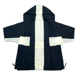 (designers) MADE IN JAPAN PHINGERIN PANELED DESIGN DOLMAN SLEEVE HOODED SHORT SLEEVE SHIRT