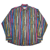 (designers) 1990'S～ MADE IN ITALY MISSONI SPORT PATTERNED STRIPE SHIRT