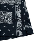 (vintage) 2022 GAP BANDANA PATTERN ALL OVER PRINT COTTON LINEN LOOP COLLAR SHORT SLEEVE BOX SHIRT
