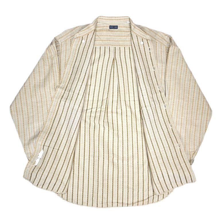 (DESIGNERS) 1990'S～ EMPORIO ARMANI STRIPED PATTERN BUTTON DOWN SHIRT ...