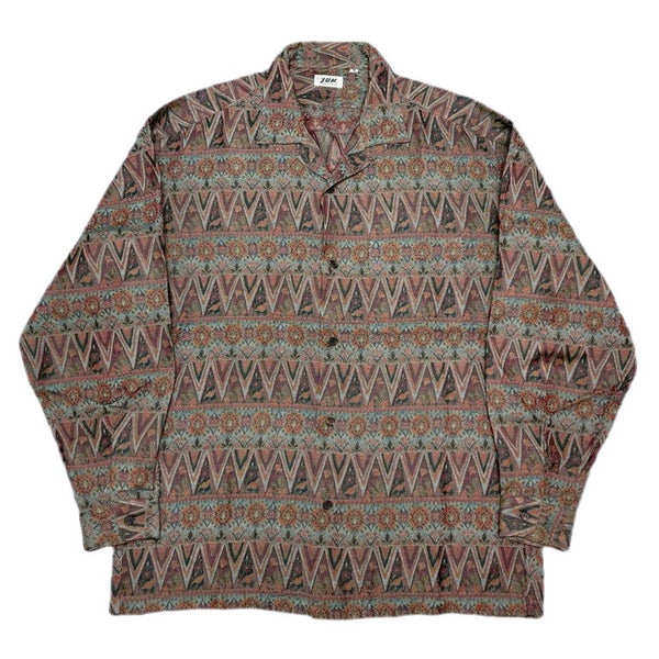 (DESIGNERS) 1990'S～ MADE IN JAPAN JUN MEN TOTAL PATTERN LOOP COLLAR BOX SHIRT