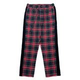 (designers) MADE IN JAPAN Bal PLAID PATTERN STRETCH EASY PANTS WITH SIDE VELOUR LINE