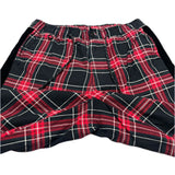 (designers) MADE IN JAPAN Bal PLAID PATTERN STRETCH EASY PANTS WITH SIDE VELOUR LINE