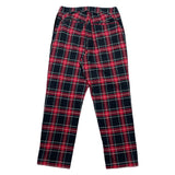 (designers) MADE IN JAPAN Bal PLAID PATTERN STRETCH EASY PANTS WITH SIDE VELOUR LINE