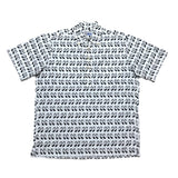 (vintage) MADE IN HAWAII reyn spooner X MOONEYES TOTAL PATTERN PRINT PULLOVER BUTTON DOWN HAWAIIAN SHIRT