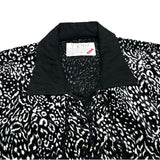 (JAPAN) 1980'S～ T-KIDS ANIMAL PATTERN FAUX FUR PANELED RAYON LACE UP SHIRT