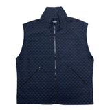 (DESIGNERS) 1990'S～ EMPORIO ARMANI TOTAL PATTERN ZIP UP NYLON VEST