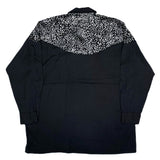 (JAPAN) 1980'S～ T-KIDS ANIMAL PATTERN FAUX FUR PANELED RAYON LACE UP SHIRT