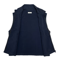 (DESIGNERS) 1990'S～ EMPORIO ARMANI TOTAL PATTERN ZIP UP NYLON VEST