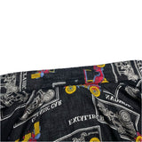 (vintage) 1970'S～ UNKNOWN CLASSIC CAR PATTERN ALL OVER PRINT OPEN COLLAR SHORT SLEEVE BOX SHIRT