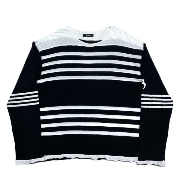 (DESIGNERS) 2019 UNDER COVER RANDOM STRIPED PATTERN LONG SLEEVE SHIRT