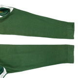 (DESIGNERS) MADE IN ITALY HERMES FRONT SILK SCARF PANELED LONG SLEEVE POLO SHIRT