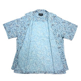 (vintage) 2000'S～ EDDIE BAUER TOTAL PATTERN PRINT COTTON LINEN SHORT SLEEVE BOX SHIRT