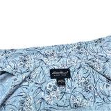 (vintage) 2000'S～ EDDIE BAUER TOTAL PATTERN PRINT COTTON LINEN SHORT SLEEVE BOX SHIRT