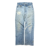 (VINTAGE) 1980'S～ Levi's 501 RED LINE DISTRESSED DENIM PANTS