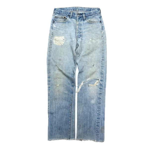 (VINTAGE) 1980'S～ Levi's 501 RED LINE DISTRESSED DENIM PANTS
