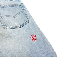 (VINTAGE) 1980'S～ Levi's 501 RED LINE DISTRESSED DENIM PANTS
